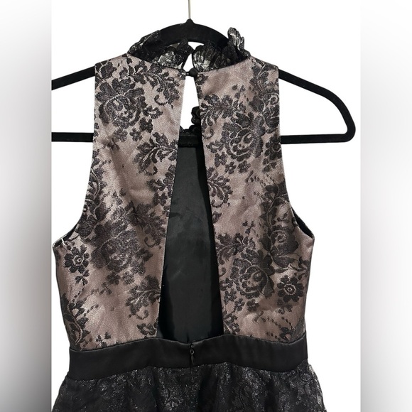 Jill Stuart Ruffled Lace SleeveLess WhimsiGoth Cocktail Dance Mini Dress Size 2 - Picture 9 of 13